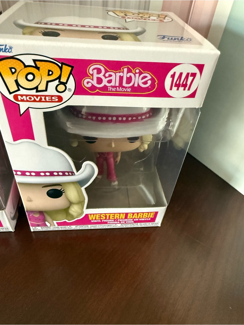 Funko pop movies Barbie the Movie Western Ken 1446 & Barbie 1447 Set NWT - Picture 4 of 8
